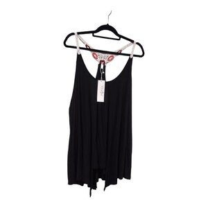 NWT Black Crochet Tank Set RoseGal Size 3X